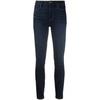 paige jean skinny à taille haute - bleu