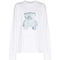 we11done t-shirt teddy bear - blanc