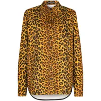 kwaidan editions chemise à motif léopard - jaune