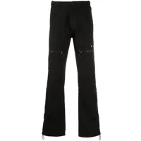 off-white jean droit à poches multiples - noir