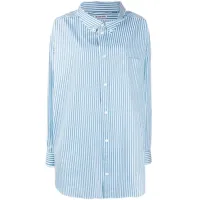 balenciaga chemise oversize à logo imprimé - bleu