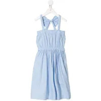 little bambah robe à fronces - bleu