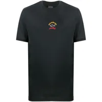 paul & shark t-shirt à logo imprimé - noir
