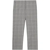 burberry pantalon de costume à carreaux - gris