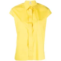 hermès pre-owned chemise à design sans manches - jaune