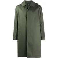 mackintosh manteau manchester à simple boutonnage - vert