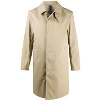 mackintosh manteau manchester à simple boutonnage - tons neutres