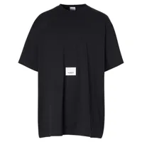 burberry t-shirt à patch logo - noir