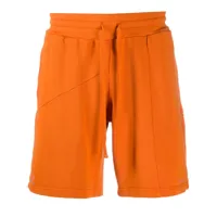 retrosuperfuture short de jogging à design texturé - orange