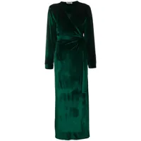 gilda & pearl robe de chambre longue - vert