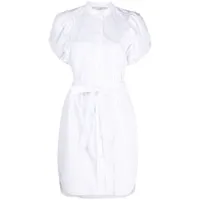 stella mccartney robe-chemise en popeline - blanc