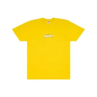 supreme t-shirt à logo imprimé - jaune