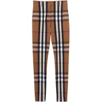 burberry pantalon jodhpur à motif vintage check - marron