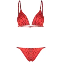 noire swimwear bikini snake tanning - rouge
