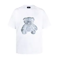 we11done t-shirt à imprimé ourson - blanc