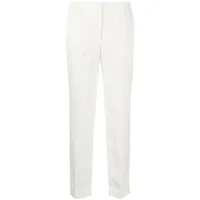 p.a.r.o.s.h. pantalon de costume à coupe slim - blanc