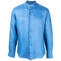 peninsula swimwear chemise à effet froissé - bleu