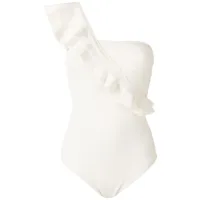 clube bossa maillot de bain siola à volants - blanc