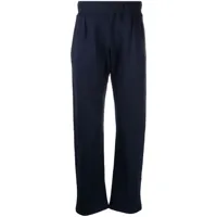 mackintosh pantalon de jogging à détail de patch - bleu