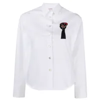 antonio marras chemise à broderies - blanc