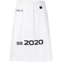 xander zhou jupe-short ss 2020 - blanc