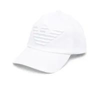 emporio armani casquette à logo en relief - blanc