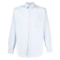 giorgio armani pre-owned chemise à poche poitrine (années 1990) - bleu