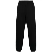 aries pantalon de jogging à taille élastiquée - noir