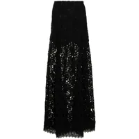 macgraw jupe noble en broderie anglaise - noir