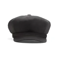 prada chapeau re-nylon à logo triangulaire - noir