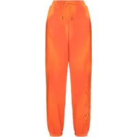daily paper pantalon de jogging à imprimé tie dye - orange