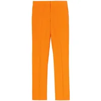 burberry pantalon de tailleur à taille mi-haute - orange
