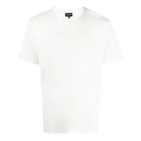giorgio armani t-shirt à logo brodé - blanc