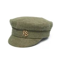 ruslan baginskiy casquette gavroche à plaque logo - vert