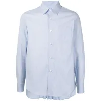 fumito ganryu chemise plissée au dos - bleu