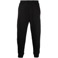 emporio armani pantalon de jogging à patch logo - noir