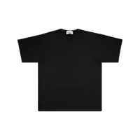 supreme x stone island t-shirt à logo brodé - noir
