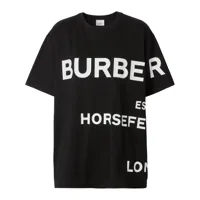 burberry t-shirt à imprimé horseferry - noir