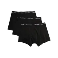 calvin klein lot de trois boxers à coupe stretch - noir