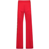 casablanca pantalon de jogging à bandes contrastantes - rouge