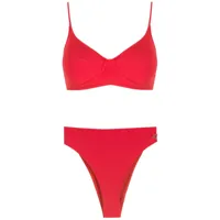 brigitte bikini à bonnets triangles - rouge