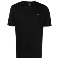 paul & shark t-shirt à patch logo - noir