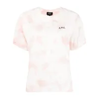 a.p.c. t-shirt à logo imprimé - rose
