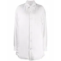 maison margiela chemise à rayures - blanc