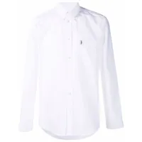 mackintosh chemise bloomsbury à boutonnière devant - blanc