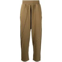 a-cold-wall* pantalon de jogging à coutures apparentes - marron