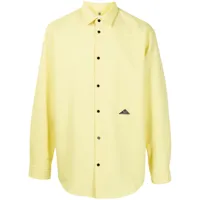 oamc chemise à patch logo - jaune