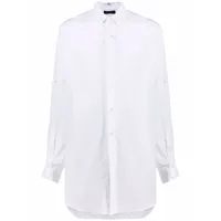 ann demeulemeester chemise oversize en coton - blanc