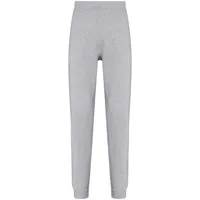 sunspel pantalon de jogging fuselé en coton - gris