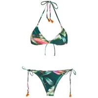 lygia & nanny bikini maya à fleurs - vert